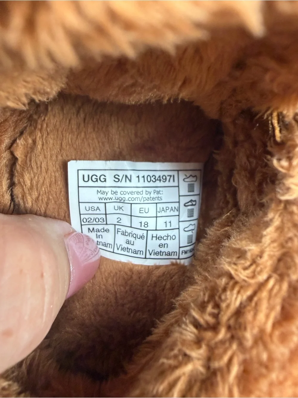 UGG plush baby